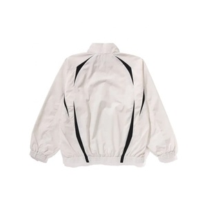 Veste de course coupe-vent pour homme, couleur violette, col montant, fermeture éclair, style décontracté, pour l'automne, 100 % polyester - Product Image 3