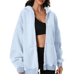 Sudadera con capucha vintage al por mayor, con estampado lavado al ácido, de algodón grueso, estilo streetwear, para mujer, para un uso casual y cómodo. - Product Image 5