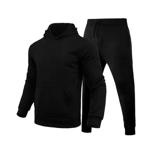 Conjuntos Deportivos Personalizados para Hombre, Marca Privada, Ropa de Invierno, Diseño Sólido, Trajes Deportivos de Algodón y Felpa - Product Image 3