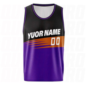 เสื้อบาสเก็ตบอลระบายอากาศได้ดี ชุดกีฬา เสื้อบาสเก็ตบอลน้ำหนักเบา ซับเหงื่อได้ดี ชุดบาสเก็ตบอลทีมแบบสั่งทำ - Product Image 4