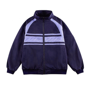 Clothing Brand Manufacture Batch High Quality With a Stand Collar <b>Reflective</b> Stripes Windproof Windbreaker <b>Jacket</b> for <b>men</b> - Product Image 6