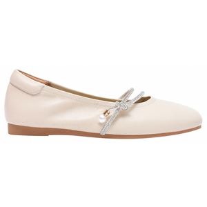 Ann'S Women's Genuine Leather Ballet Flats Crystal Strap <b>Shoes</b> - Product Image 2