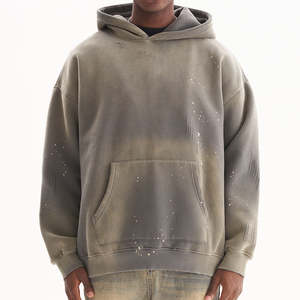 Los Mejores Fabricantes de Ropa: Sudadera con Capucha Personalizada con Efecto Desgastado por el Sol, Lavado Ácido y Estilo Distressed, Oversized, Boxy y Cropped, para Hombre - Product Image 4