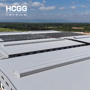 Structure en acier léger préfabriquée pour bâtiment industriel, entrepôt à portée unique avec poutres en H et colonnes en boîte - Product Image 3