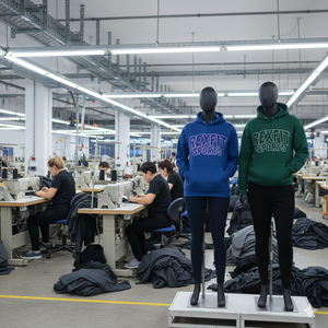 Sudaderas con capucha de corte y confección, estilo urbano, fabricante líder, con pedrería personalizada, logotipo serigrafiado, hombros caídos, efecto desgastado por el sol, con cremallera - Product Image 5