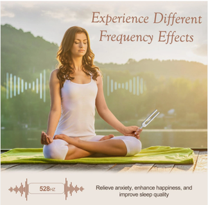 Diapason 528 Hz, en alliage d'aluminium avec marteau en silicone et étui de rangement - Product Image 3