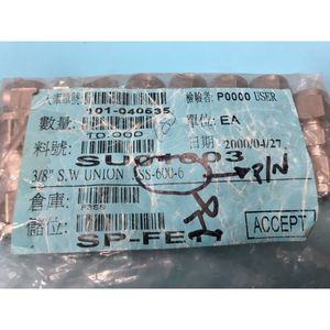 8 Conectores de Tubo SWAGELOK SS-600-6, Unión, 3/8 pulg. Equipo y Piezas de Semiconductores de Confianza de Marca Global en - Product Image 3