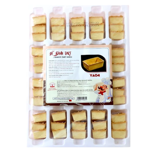 Wholesale Bulk Supply Factory Direct Sale Tart OEM/ODM Service HALAL Bakery Dessert Frozen Baked Egg Tart Shell YA04 720G <b>Sweet</b> - Product Image 1