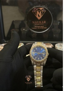 925 Silver VVS Moissanite Engagement Watch For Engagement Anniversary Available For Sale - Product Image 3