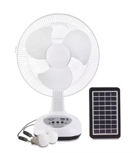 16-Inch Portable Rechargeable 9W Desktop Fan with 3M <b>Solar</b> <b>Panel</b> <b>Cable</b> 1.5M Charging <b>Cable</b> 3 Blades 6 Hours Battery Life - Product Image 5