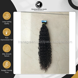 Extensions de cheveux humains indiens 100 % naturels, bruts, non traités, bouclés et crépus, pour femmes, provenant d'un vendeur indien de premier plan. - Product Image 4