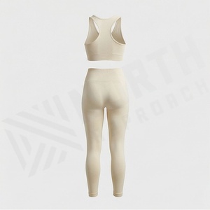 Conjunto de Yoga de Talla Grande con Encaje y Pedrería, Poliéster y Spandex, Ropa Deportiva para Mujer, para Gimnasio, Ejercicio, Entrenamiento - Product Image 2