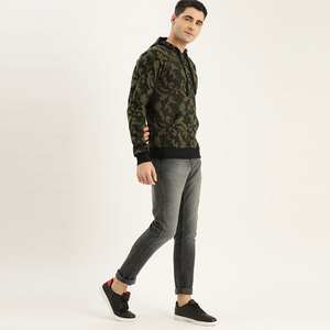 High Quality Men's Camouflage Hooded Sweatshirt Regular Fit Cotton French Terry Casual Autumn Wear - Product Image 4