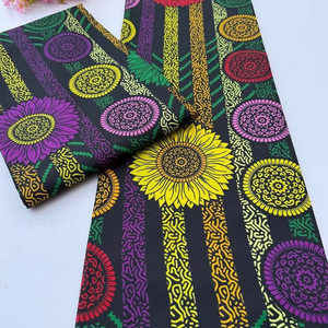 Tela de Algodón con Estampado Africano de Cera Holandesa Premium de Senegal para Producción de Ropa - Product Image 1