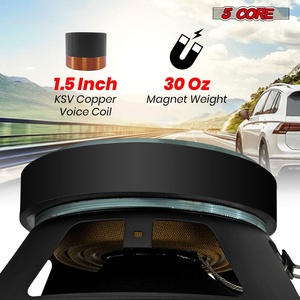 Altavoz Subwoofer para Auto de 8 Pulgadas y 500W, 5 Núcleos, MR 8 BLT R 4oHM, 4 Ohmios, Rango Medio, Bajos Profundos, Repuesto - Product Image 5