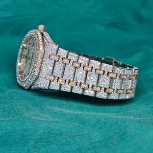 Exclusive Moissanite <b>Watch</b> for <b>Men</b> Iced Out With Round Brilliant Cut VVs Clarity Diamond Iced Out Hip Hop Quartz <b>Watch</b> for <b>Men</b> - Product Image 1