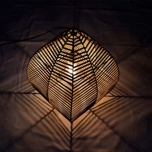 New Design <b>Plastic</b> Wicker Square Lantern Geometric Woven Hanging Ceiling <b>Cover</b> Home Decoration Christmas Durable Eco-Friendly - Product Image 5