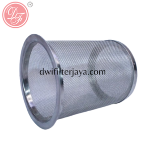 Tube filtrant en acier inoxydable à anneau micronique, à bride et à maille fine - Product Image 1