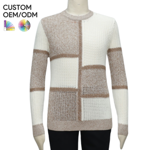 Pull en tricot pour homme de qualité supérieure pour l'hiver, fabricant OEM ODM, coton biologique personnalisé, motif jacquard, marque, vente au détail, approvisionnement direct - Product Image 4