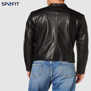 Blouson en cuir de vachette personnalisable, nouveau design, collection hiver 2026, pour homme, décontracté, avec logo frontal, respirant et écologique, vente en gros - Product Image 4