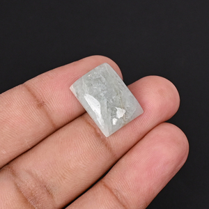 Aigue-marine naturelle 11,8 carats, forme rectangulaire 18x13mm, pierre précieuse non montée - Product Image 4