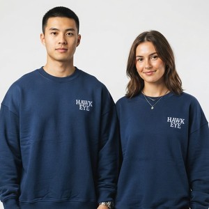 Sudadera Casual Oversize de Color Liso para Mujer, Hombro Caído, Cuello Redondo de Algodón, Sudadera Unisex, Fabricante Mayorista - Product Image 2