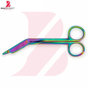 Tijeras para Vendajes de 5.5 Pulgadas, Multicolores, Quirúrgicas, Médicas, de Acero Inoxidable de Alta Resistencia, para Enfermería, Trauma y Primeros Auxilios - Product Image 4