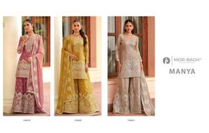 Ensemble haut et dupatta en soie Tora de qualité supérieure, tendance et exclusif, avec broderies, pour femme, prix de gros. - Product Image 6