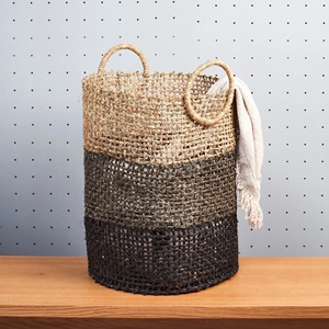 Crafted Home Seagrass Decorative <b>Basket</b> Handmade <b>Storage</b> <b>Basket</b> Wholesale eco-friendly Made in Vietnam - Product Image 1