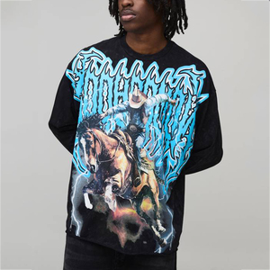 Personalized Screen Printed Men's Sweatshirt <b>Custom</b> Long Sleeve Streetwear OEM Casual Wear <b>Custom</b> Design Apparel Top Clothing - Product Image 1