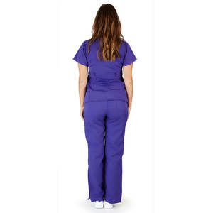 Conjunto de Uniformes Médicos Elásticos para Mujer al por Mayor, Cuello en V, Uniforme de Enfermería, Ropa de Trabajo para Hospital, Clínica, Consultorio Dental, Pantalones Jogger, Logotipo Personalizado, Suave - Product Image 6