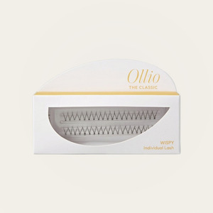 ขนตาปลอมสีดำด้าน Ollio The Classic Individual Eyelashes แบบแพ็คเดี่ยว - Wispy 10 มม. 40 ชิ้น - Product Image 1