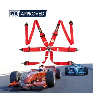 เข็มขัดนิรภัยสำหรับรถแข่งน้ำหนักเบา FIA 8853 2016 SPORT แบบ 6 จุด พร้อมตัวล็อคแบบ Snap Hook ระบบยึดแบบพัน สายรัดโพลีเอสเตอร์ - Product Image 6