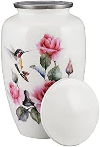Urna Funeraria de Aluminio de Lujo para Adultos, Contenedor para Cenizas de Cremación, Urna Conmemorativa Diseñada con Detalles Decorativos de Primera Calidad - Product Image 2