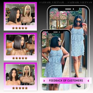 วิกผมบริสุทธิ์เรมี่ดิบจากเวียดนาม100% 180% ความหนาแน่นสำหรับสวิสเอชดีลูกไม้ด้านหน้าแต่งผมเปรู100% - Product Image 6