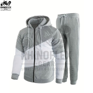 Chándal personalizado con logotipo impreso y diseñado para hombre, de manga larga, con capucha, chándal premium para hombre - Product Image 3