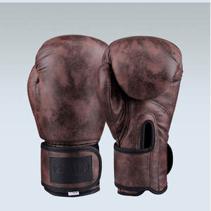 Gants de boxe MMA Sanda professionnels en cuir véritable de qualité supérieure, imperméables, logo personnalisé, évacuation de l'humidité, respirants - Product Image 6