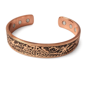 Pulsera de cobre abierta, brazalete de cobre ayurvédico, pulsera de cobre india, pulsera de cobre unisex, joyería de cobre de moda - Product Image 5