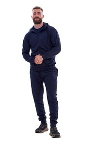 Mens <b>Plain</b> <b>Tracksuit</b> Zipper Polyester Cotton Blend Joggers Personalized Logo Embroidery <b>Plain</b> Color Best Quality Custom Color - Product Image 4