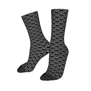 Chaussettes de sport personnalisées pour adultes, respirantes, antidérapantes, à séchage rapide, en spandex tricoté, imprimées en sérigraphie, unies, avec logo sur le revers, pour la course estivale - Product Image 1