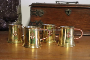 Taza Artesanal de Cobre y Latón con Diseño de Vaso Metálico Premium, Elegante Vajilla Artesanal para el Hogar, Restaurantes y Comedores - Product Image 6