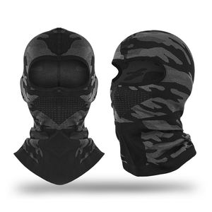 Pasamontañas 2026 con logo, liso, para exteriores, para ciclismo y motocicleta, con dobladillo extendido, diseño de calavera, máscara de esquí personalizada con 1 orificio - Product Image 6