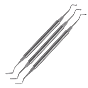 Juego de 3 Pulidores de Bolas Manuales, Instrumentos de Relleno de Composite Plástico Plano, Herramientas Restauradoras Dentales de Acero Inoxidable - Product Image 1