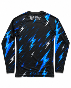 Rashguard Personalizado Unisex para MMA 2026, Logotipo Personalizado, Tejido Ecológico de Spandex/Nylon de 300g, Manga Larga, Modelo Jiu-Jitsu BJJ HMS - Product Image 5