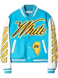 Veste universitaire noire avec logo S orange et patch 94, streetwear pour homme, manches en cuir - Product Image 5