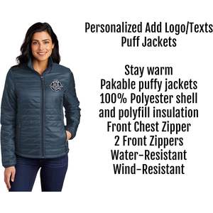 Chaqueta Acolchada Personalizada con Bordado Personalizado para Mujer, Modelo L850, Chaqueta de Exterior Plegable - Product Image 4