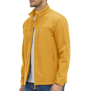 <b>Men</b> Softshell <b>Jacket</b> Stand Collar Full Zip Windproof Lightweight Breathable Outdoor Casual Wear <b>Soft</b> <b>Shell</b> Modern Stylish <b>Jacket</b> - Product Image 4
