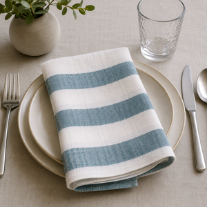Serviettes de cocktail en lin fin 100% lin, élégantes et personnalisées, et accessoires essentiels pour les fêtes en tissu de qualité supérieure - Product Image 2