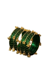 Juego de Brazaletes de Perlas de Vidrio Churiyan en Todos los Tamaños, Bajo MOQ y Precios Accesibles, Joyería para Mujer, Colores y Tamaños Personalizados, Brazaletes Tradicionales de Cachemira para Niñas - Product Image 1