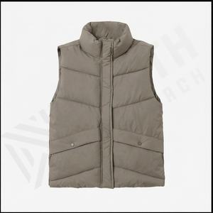 Diseño personalizado 2025 invierno cortavientos chaleco deportes chaquetas sin mangas algodón acolchado chaleco patrón bolsillo uso al aire libre hombres - Product Image 2